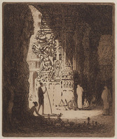 KG 09342
          <br/>
          Bazaar in India
          <br/>
          <em>Nieuwenkamp, Wijnand Otto Jan (1874-1950)</em>